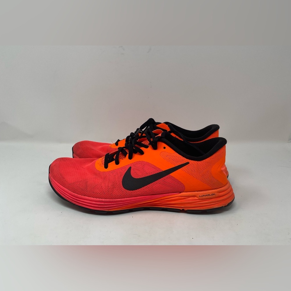 Nike Women Running Shoes Orange Black Size 9.5 - Picture 1 of 8